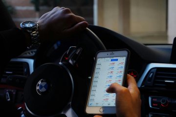 telefon samochód kierowca