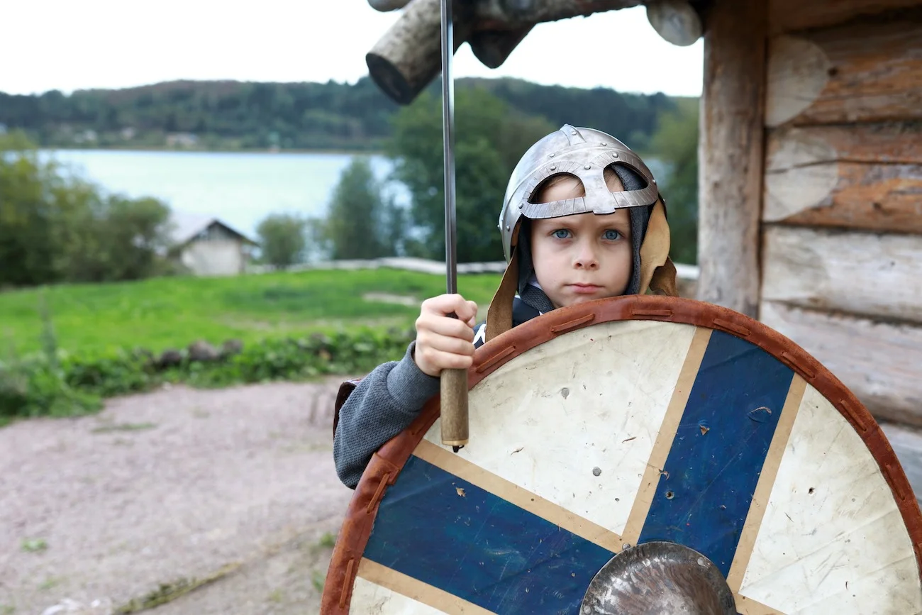 dziecko wiking