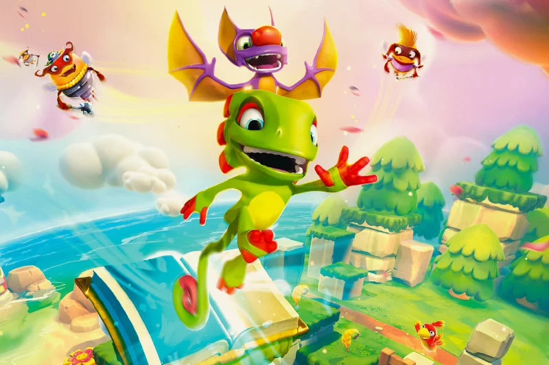 Yooka Laylee i Niezdobyta Forteca to kolorowa platformówka 2,5D, w której wcielamy się w kameleona Yooka i nietoperza Laylee