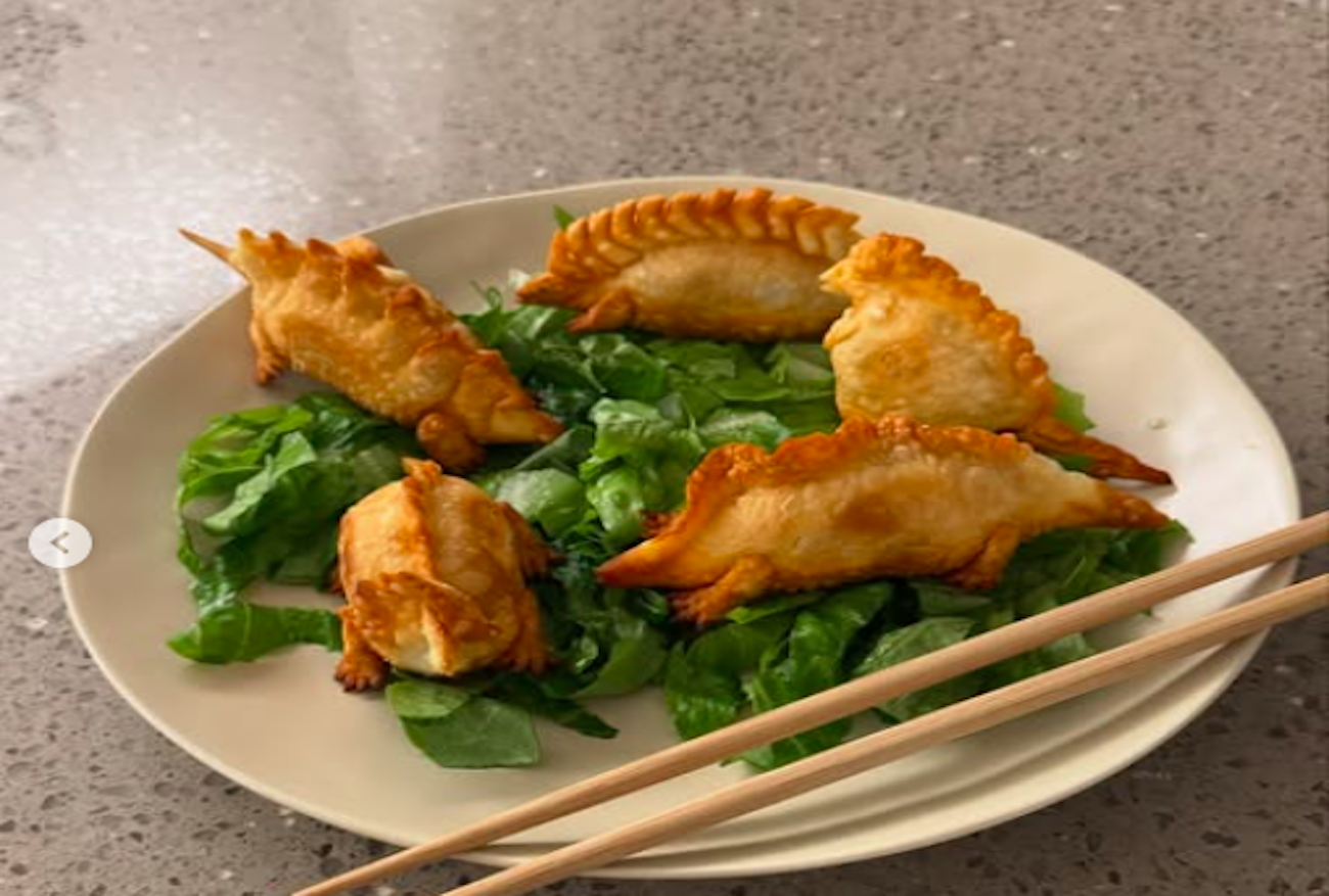 pierogi w wersji dinozaurowej