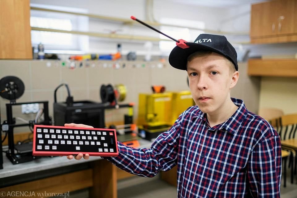 Filip Piękoś to uczeń Zespołu Szkół Technicznych i Ogólnokształcących w Jarosławiu