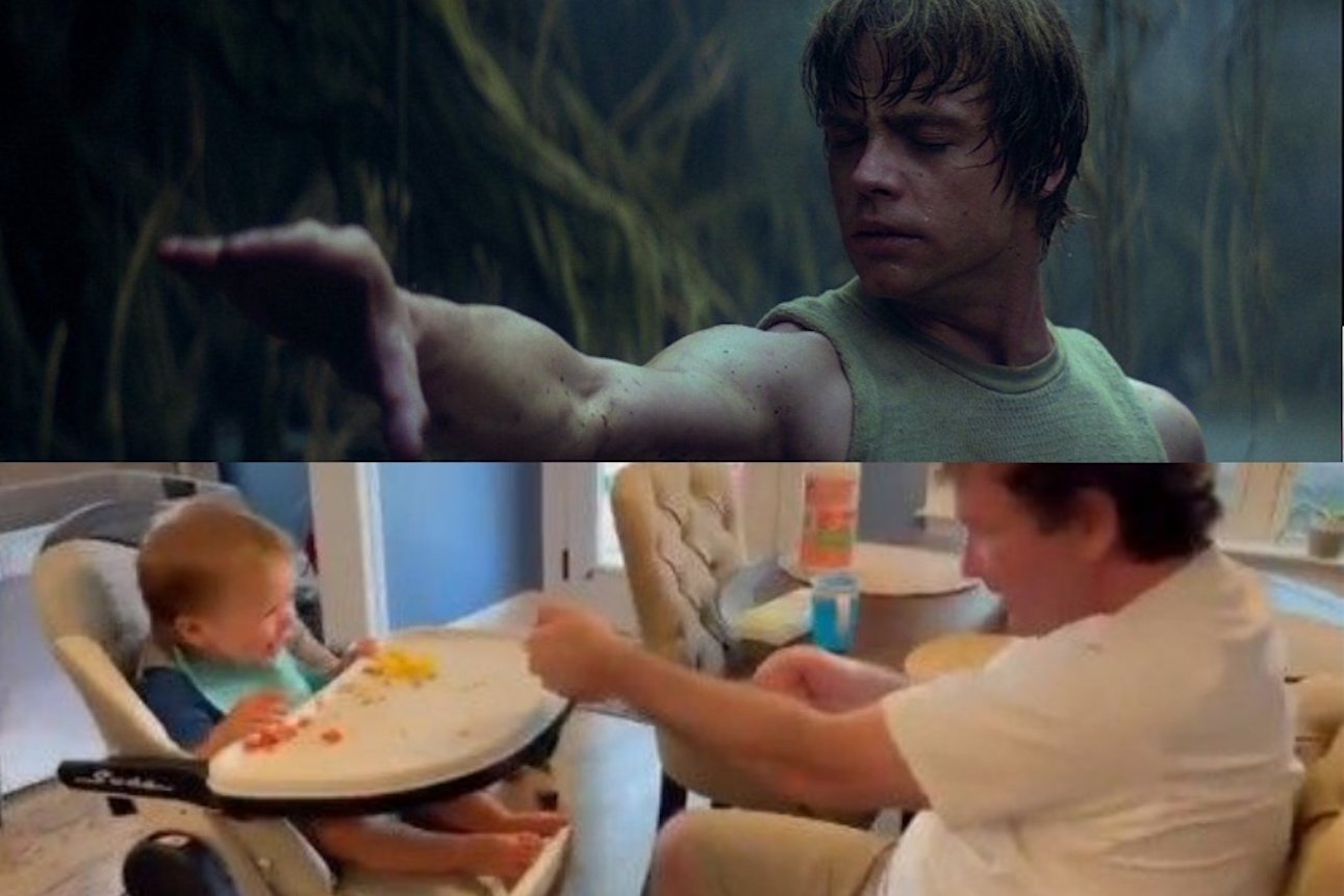 Zachwycił samego Luke'a Skywalkera. Ten tata wie, jak używać Mocy