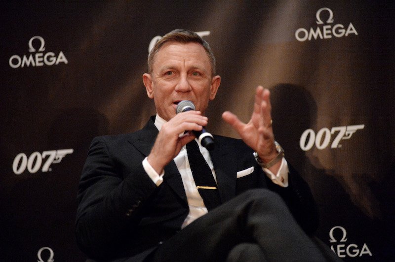 Daniel Craig podczas premiery nowego zegarka Bonda