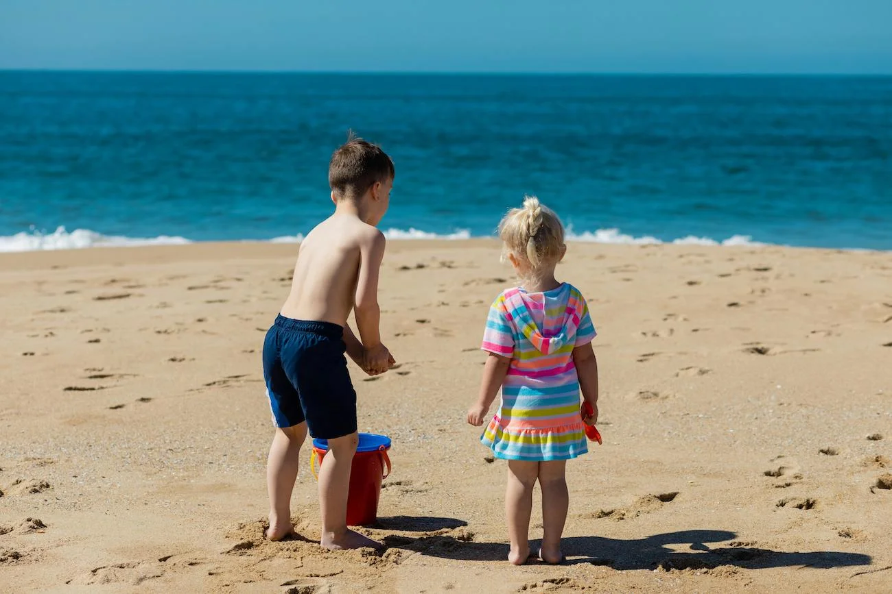 plaża dzieci