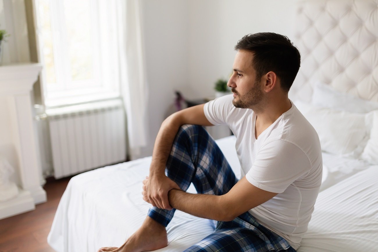 Zmęczony mężczyzna