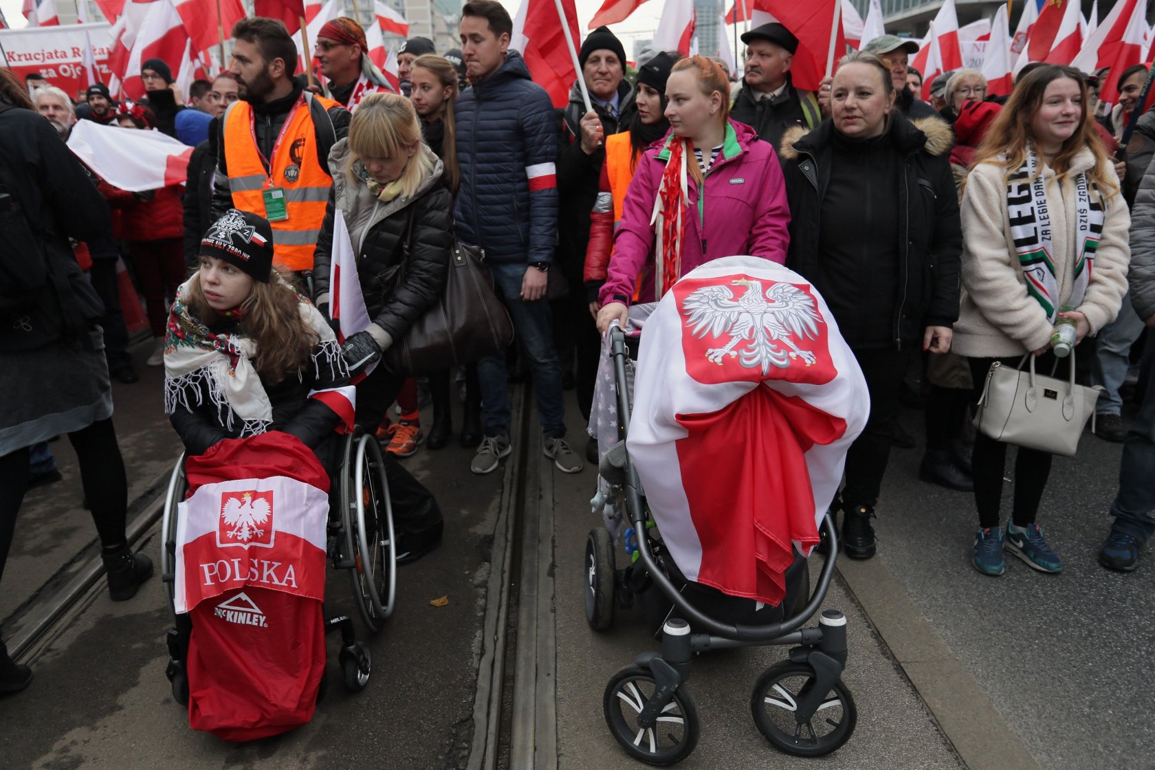 Marsz Niepodległości w Warszawie
11.11.2019 Warszawa . Marsz Niepodleglosci z ronda Dmowskiego na blonia Stadionu Narodowego z okazji Narodowego Swieta Niepodleglosci .