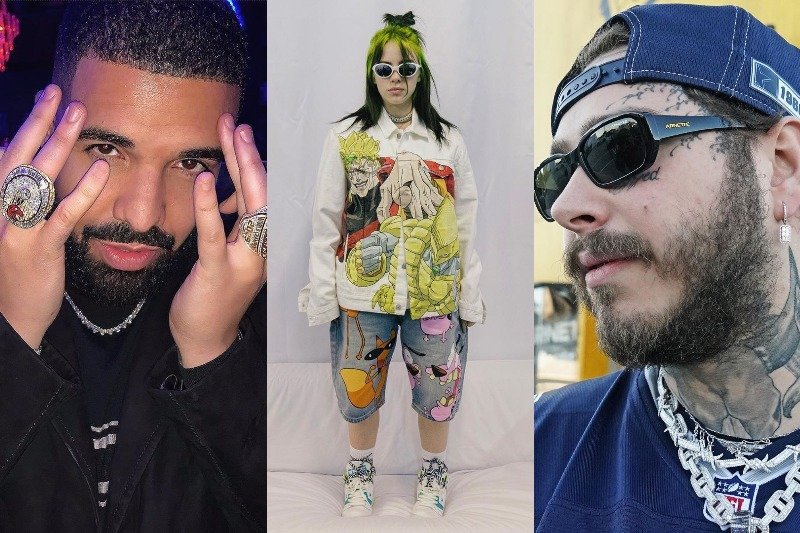 Drake to absolutny król ostatniej dekady, ale z pewnością czuje już na plecach oddech młodych gwiazd jak Billie Eilish i Post Malone.