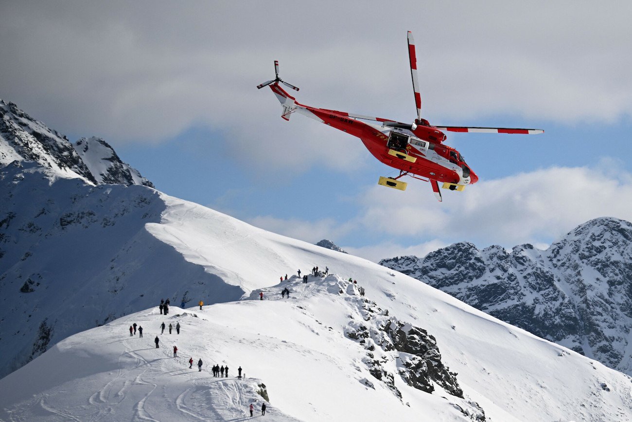Kasprowy Wierch akcja ratunkowa TOPR śmigłowiec