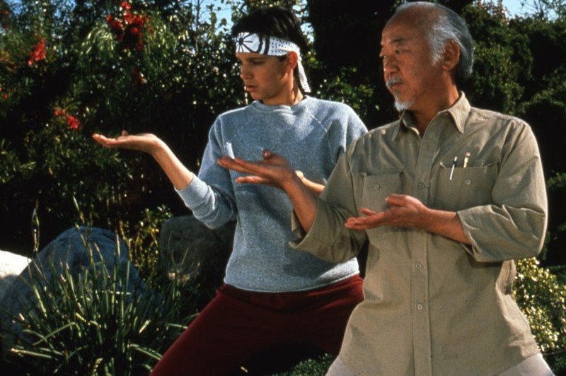 Kadr z filmu "Karate Kid III", zajęcia dodatkowe, karate, rezygnacja z zajęć