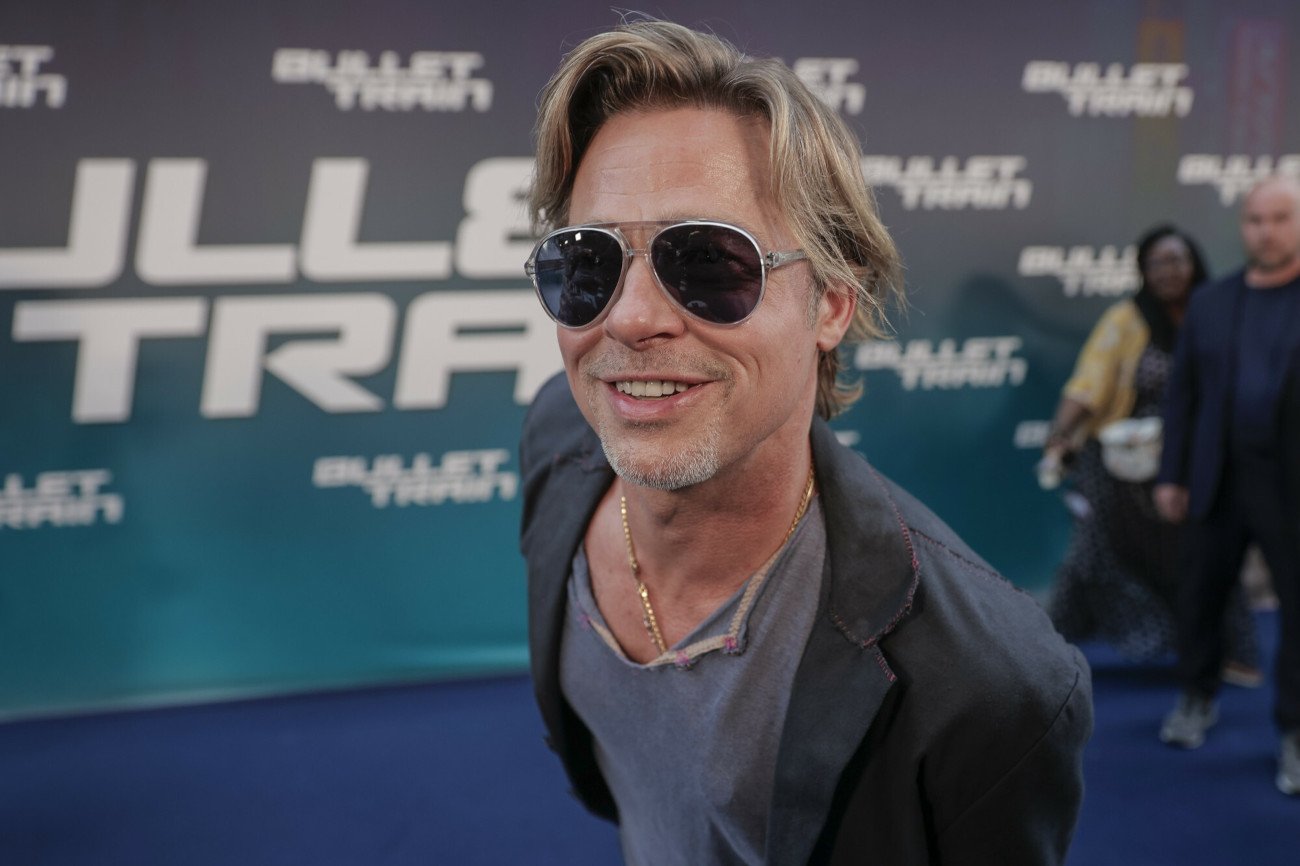 Brad Pitt na premierze "Bullet Train"
