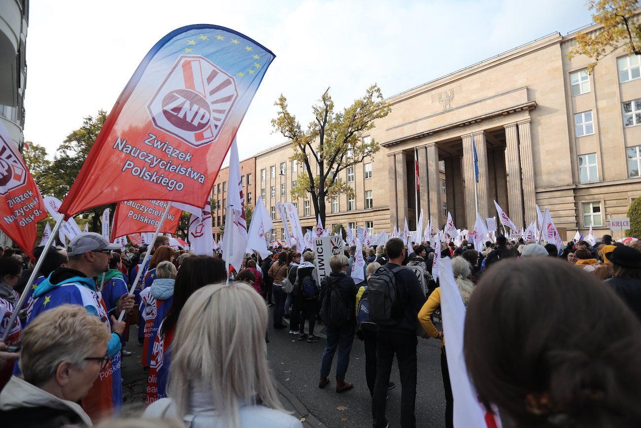 ZNP nauczyciele protest